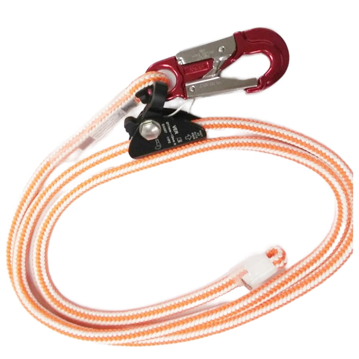 8' Rope Grab Lanyard - Aluminum Snap