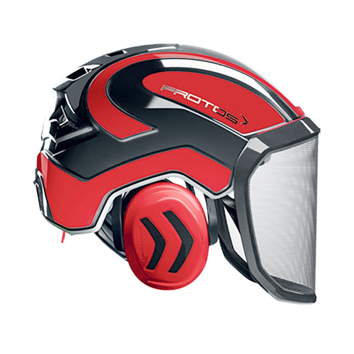 Pfanner Protos Arborist Helmet - Blk/Red